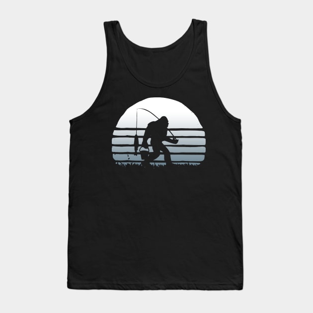 Bigfoot fishing Tank Top by JameMalbie